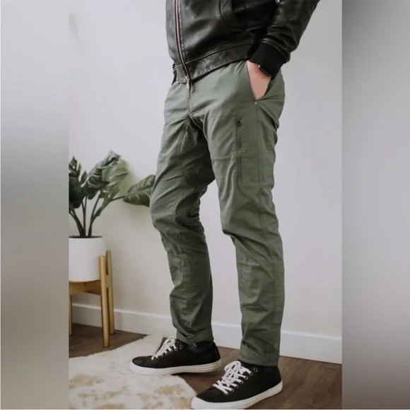 Vuori Men’s Ripstop Climber Pants Army Green Large Gorpcore Camping Hiking